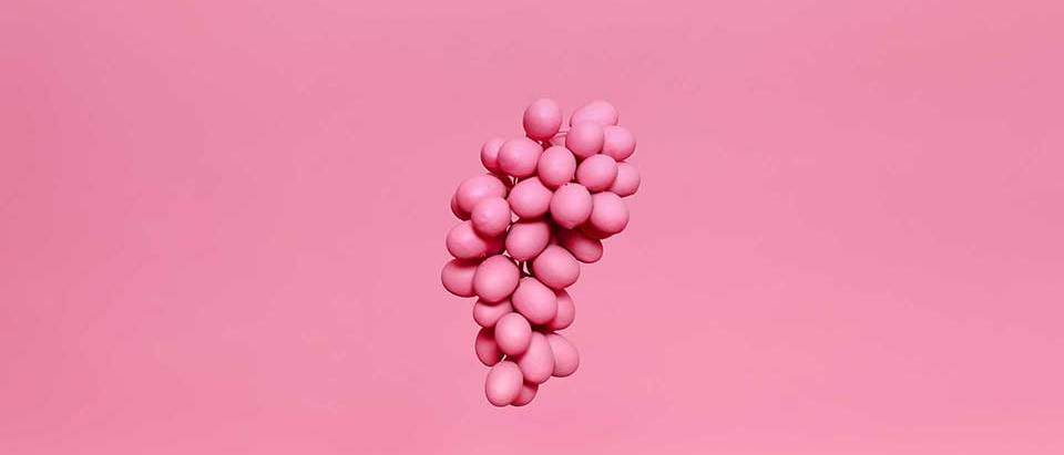 uvas rosadas en creación de diseño web profesional