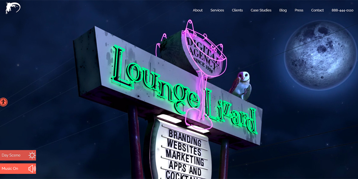 web de la agencia de marketing online lounge lizard