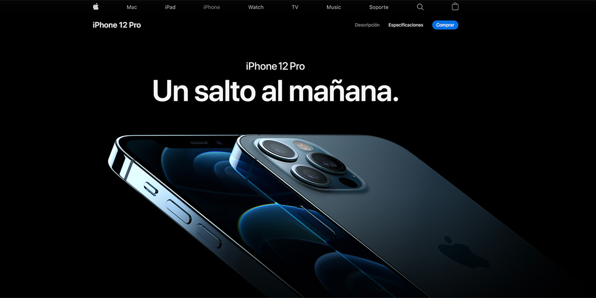 apple web del iphone 12 pro
